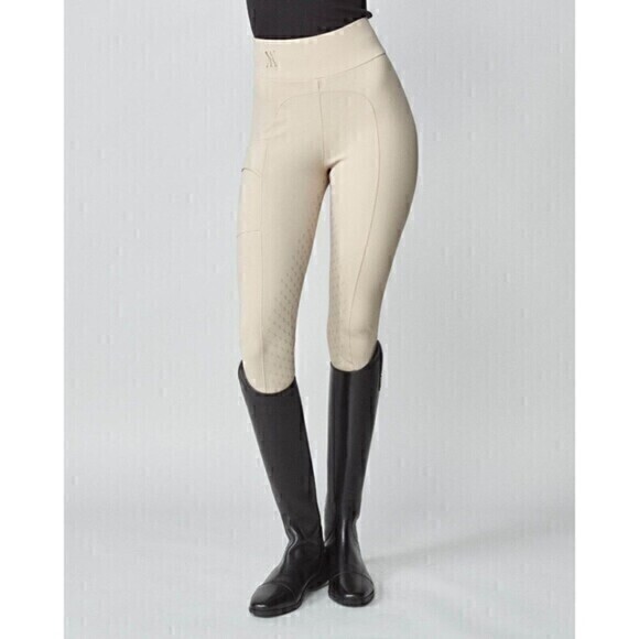 Caldene Equestrian Horseback Riding Pants 28 Ivory Stretchy Jodhpur Trousers New - Picture 1 of 16